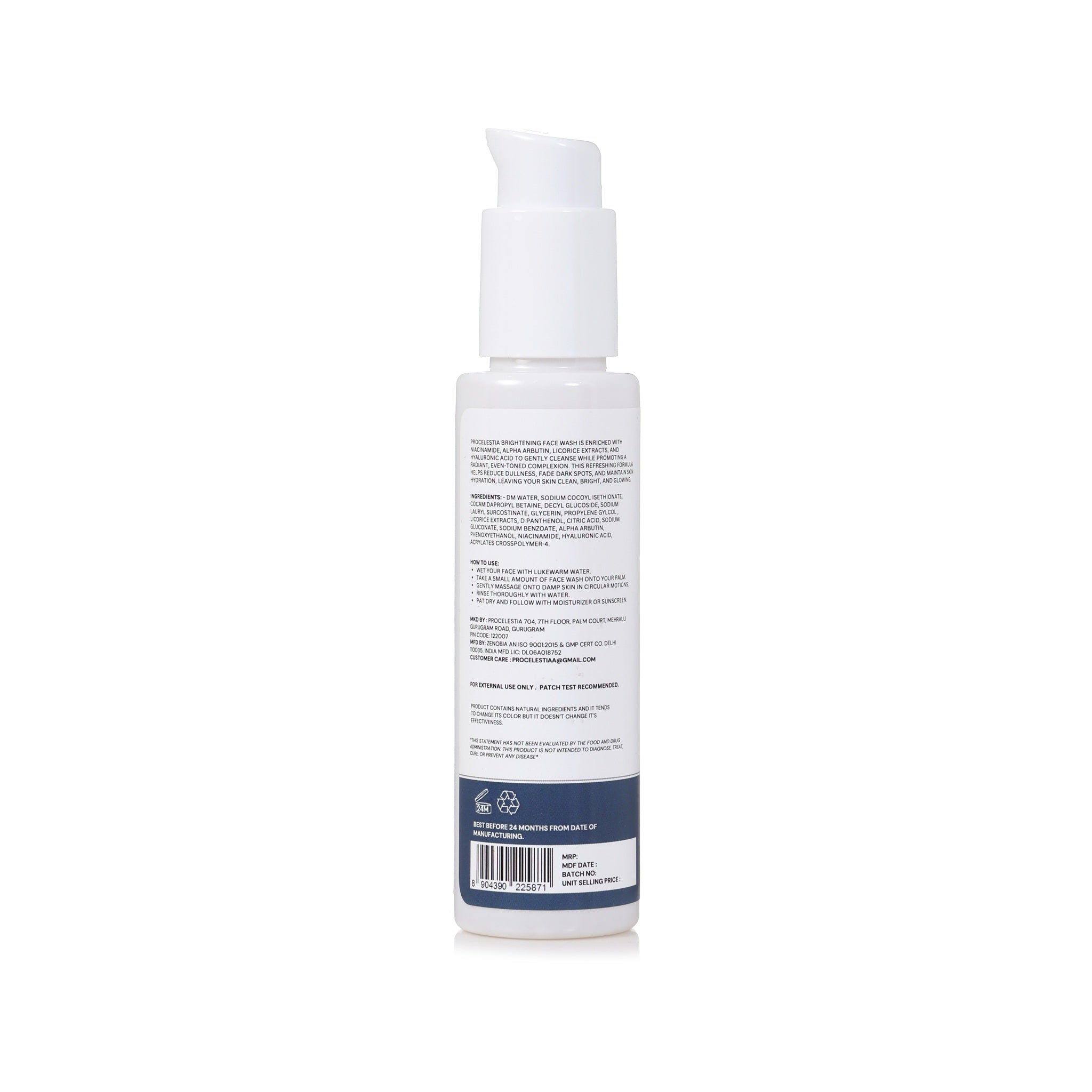 Oily Skin Cleanser | Daily Face Wash with Dexpanthenol & Glycerol | Gentle Foaming Formula for Acne-Prone & Oily Skin | Dermatologist Recommended |100 ml