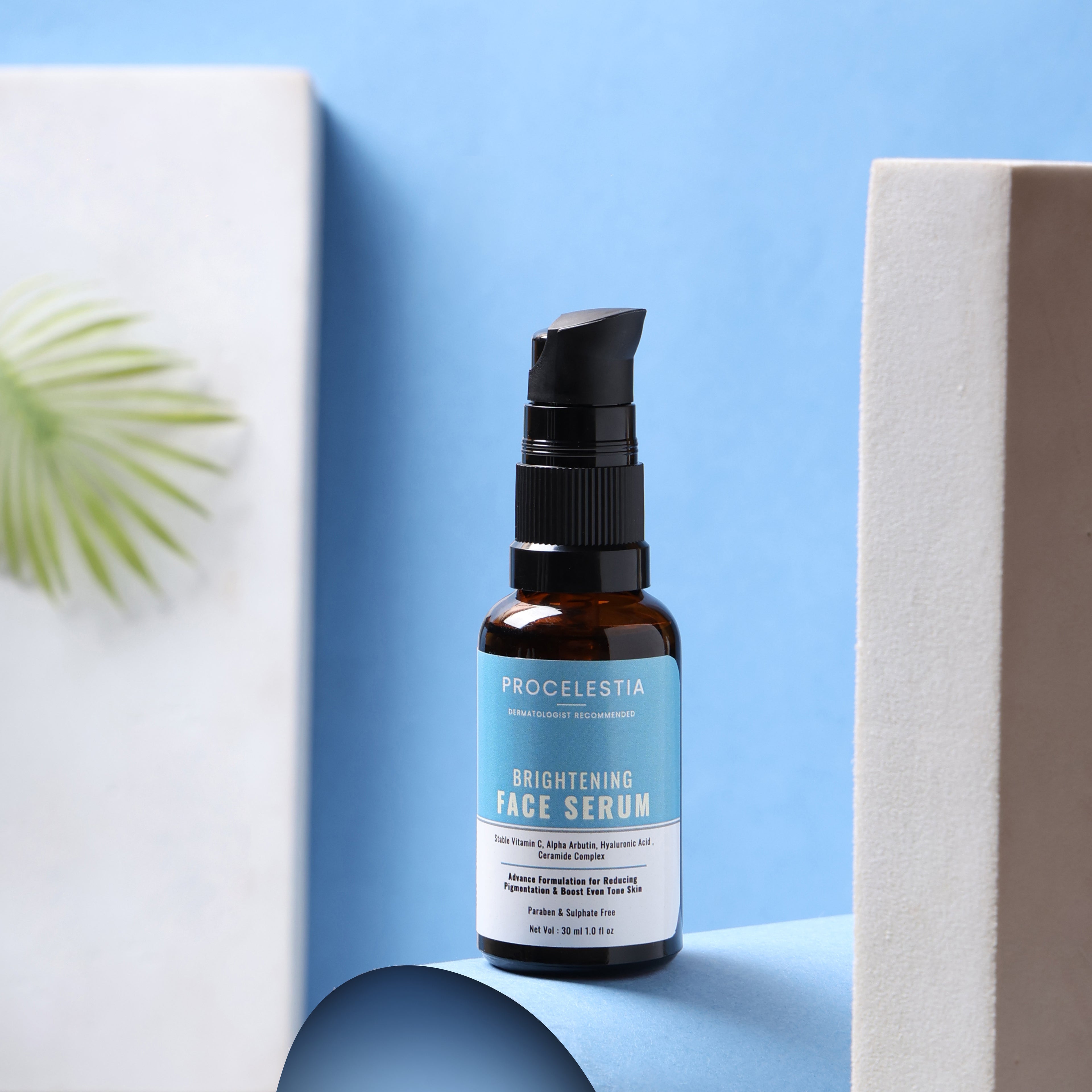 Procelestia Radiant Glow Brightening Serum | 30ml | With Niacinamide, Ethyl Ascorbic Acid & Hyaluronic Acid | Fades Dark Spots & Dullness | Gentle on Skin | Dermatologist Recommended
